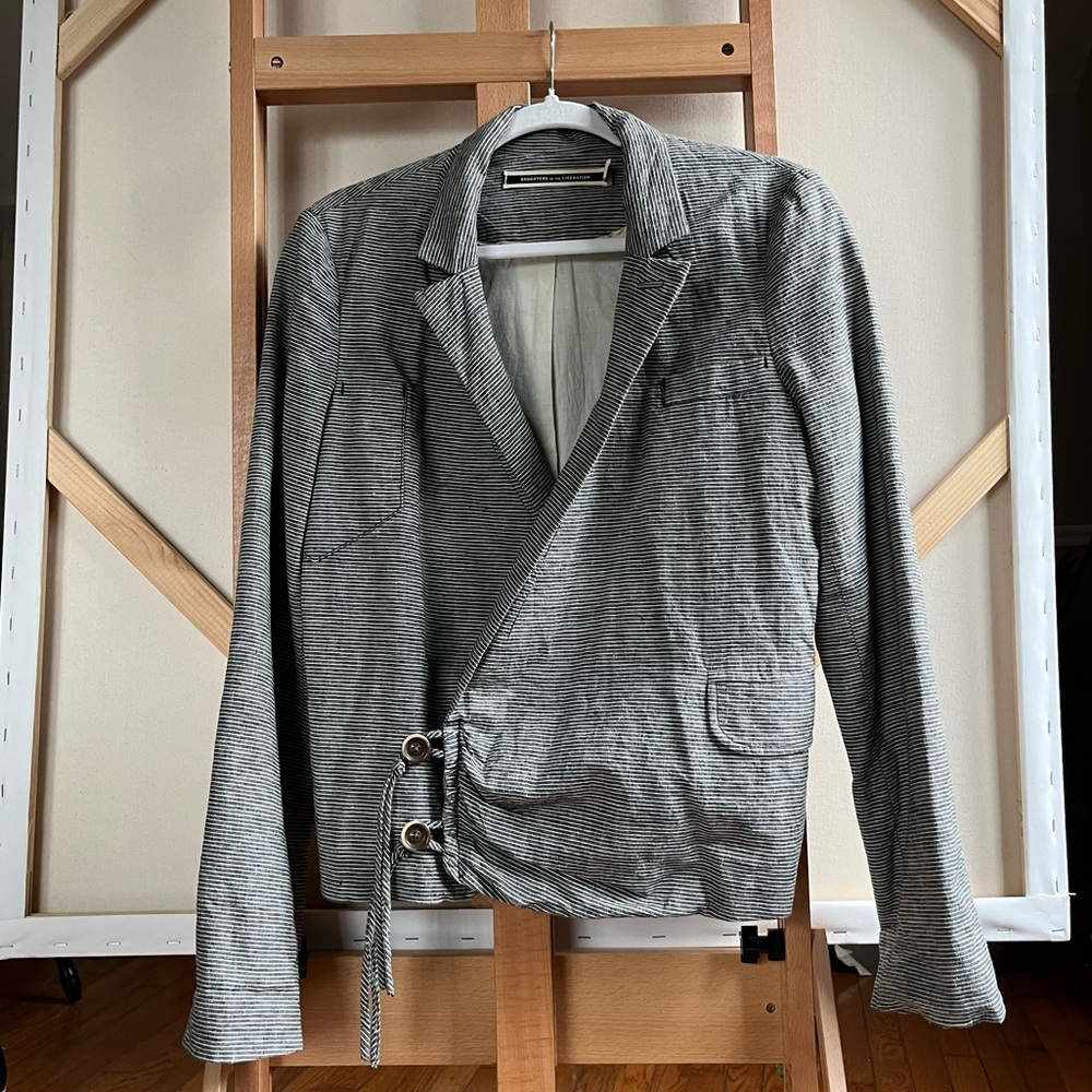 Anthropologie Striped Blazer